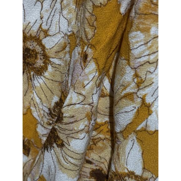 Maurices Plus sz 3x floral Daisy Top cold Shoulder Crochet Cottagecore Boho - Picture 5 of 16